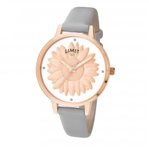 Image of Limit Ladies Rose Gold Plated Leather Strap Watch