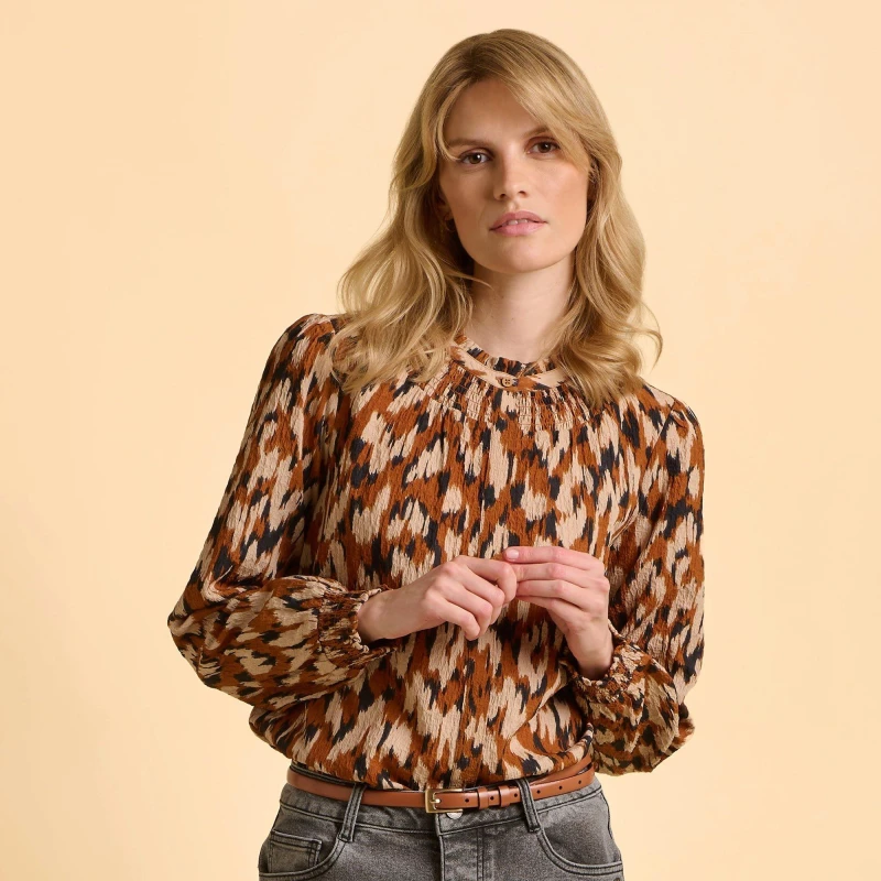 Image of Brakeburn Angelina Blouse Beige female UK 12