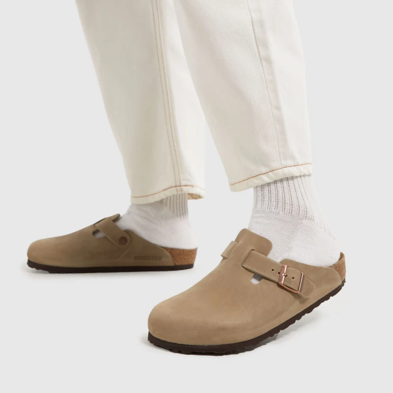 Image of BIRKENSTOCK boston clog sandals in tobacco brown Brown UK 6 (EU 40)