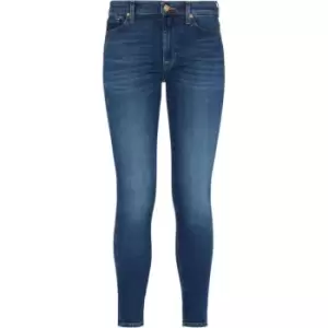 Image of 7 For All Mankind High Waist Skinny Crop Jeans - Blue