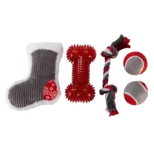 Image of Zoon Christmas Dog Toy, Pack Of 5