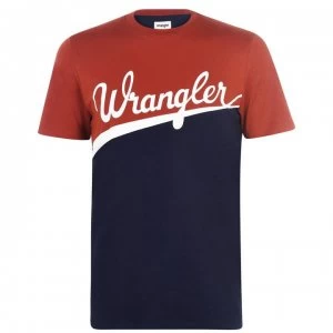 Image of Wrangler Short Sleeve Globe T Shirt - Picante Brown