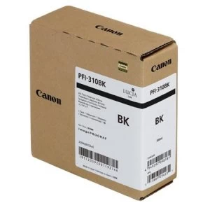 Image of Canon PFI310BK Black Ink Cartridge
