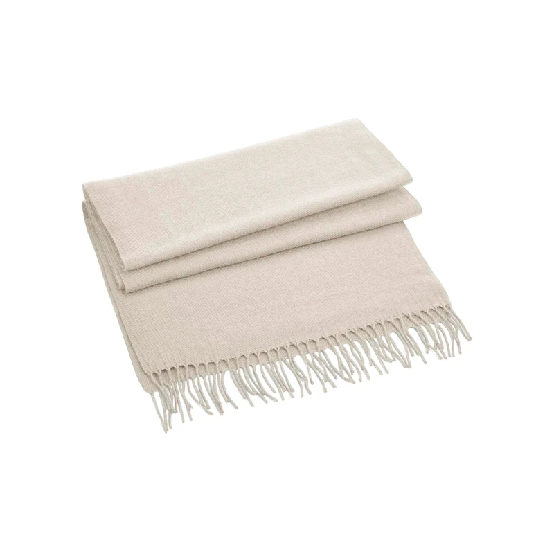 Image of Beechfield Beechfield Men Classic Woven Scarf in Light Beige Light Beige One Size Male 5063377025729