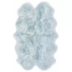 Image of Origins Genuine Sheepskin Rug Duck Egg Quad 105 x 160cm