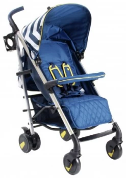 Image of My Babiie MB51 Blue Chevron Stroller.