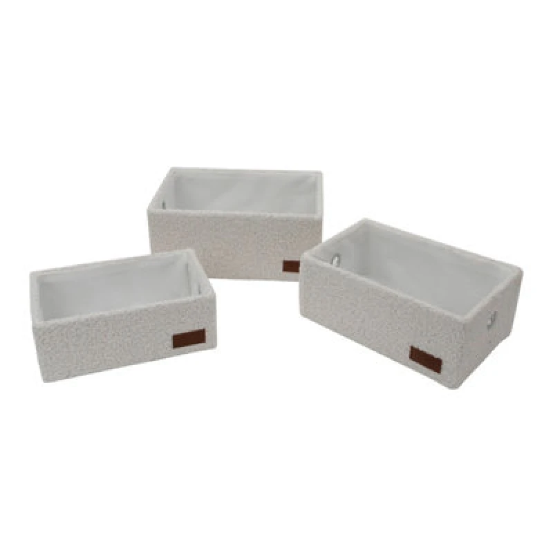 Image of Jvl Shiro Rectangular Storage Baskets - Set Of 3