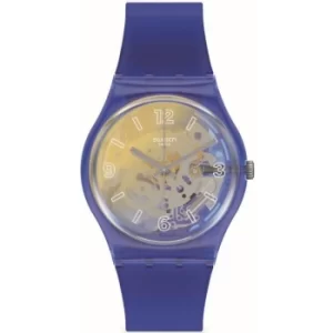 Image of Unisex Swatch Yellow Disco Fever Originals Watch