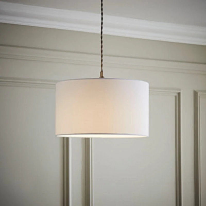 Image of MINISUN Ceiling Light Shade Lampshade Drum Pendant Easy Fit Small Medium Large Lighting - Medium - White 26254