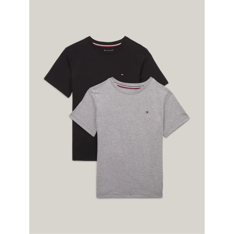 Image of Tommy Hilfiger Tommy 2Pk T-Shirts Jn44 Clothing Sets 8-10Y Multi 51456799175