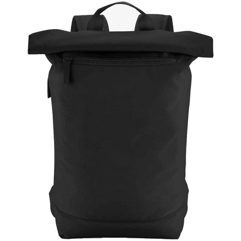 Image of Bagbase Mens Simplicity Roll Top Backpack in Black Male