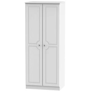 Image of Robert Dyas Montego Ready Assembled Tall 2-Door Wardrobe