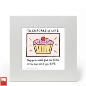 Image of Edward Monkton Fine Art Print - Cupcake of Life