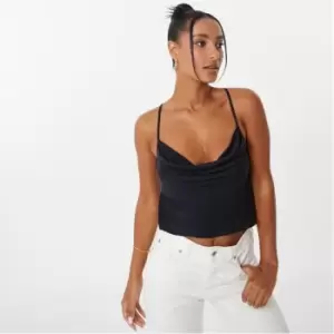 Image of Jack Wills Satin Cami Top - Black