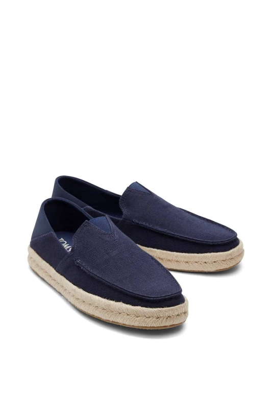 Image of TOMS Mens Alonso Loafer Rope in Navy Size: 8 Navy Male 8