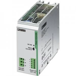 Image of Phoenix Contact TRIO-PS/1AC/24DC/10 Rail mounted PSU (DIN) 24 V DC 10 A 240 W 1 x