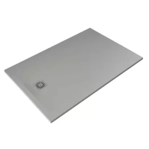Image of Bathstore RAK Slate Shower Tray Grey 1400x900mm