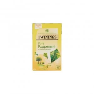 Image of Twinings Peppermint Tea - Pure 20 Bags x 4