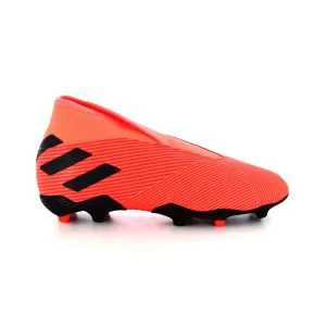 Image of adidas Junior Nemeziz Laceless 19.3 Firm Ground Football Boot - Red Black, Size 10