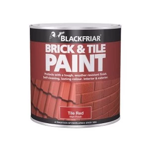 Image of Blackfriar Brick & Tile Paint Matt Red 500ml