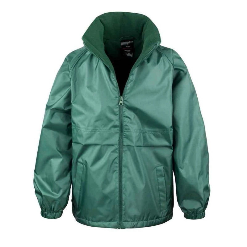 Image of Result Core Fleece Lined Jacket in Bottle Green Size: 3-4 Years Bottle Green Unisex 3-4 Years