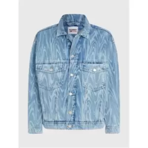 Image of Tommy Jeans Aiden Oversized Dnm Jkt BG7012 - Blue
