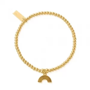 Image of ChloBo Cute Gold Charm Rainbow Bracelet GBCC3070
