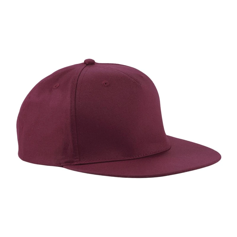 Image of Beechfield Beechfield Men Rapper Snapback Cap in Burgundy Burgundy One Size Male 5063425297740