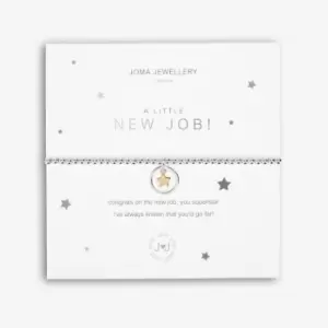 Image of A Little New Job! Silver 17.5cm Stretch Bracelet 5222