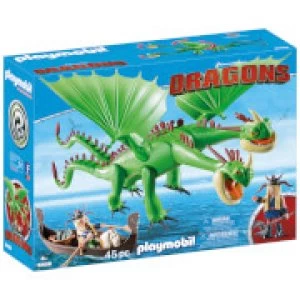 Image of Playmobil DreamWorks Dragons Ruffnut and Tuffnut with Barf and Belch (9458)