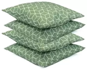 Image of Streetwize Outdoor Cushion Green - Pack of 4