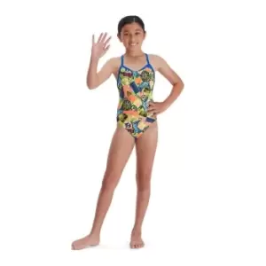 Image of Speedo Cosmic Chaos Swimsuit Junior Girls - Multi