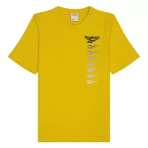 Image of Reebok Lost and Found Crew T-Shirt Mens - Yellow