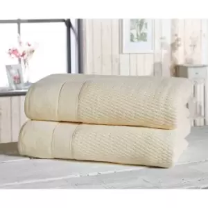 Image of Rapport Home Furnishings Royal Velvet 550gsm Towel Bale - 2 Piece - Cream