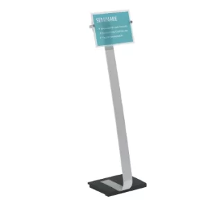 Image of CRYSTAL SIGN floor stand