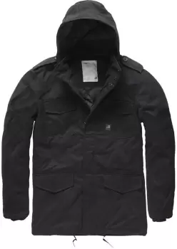 Image of Vintage Industries Darren Parka Jacket, black, Size S, black, Size S