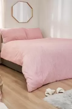 Image of Chunky Knit Print Duvet Cover Pillowcase Bedding Set