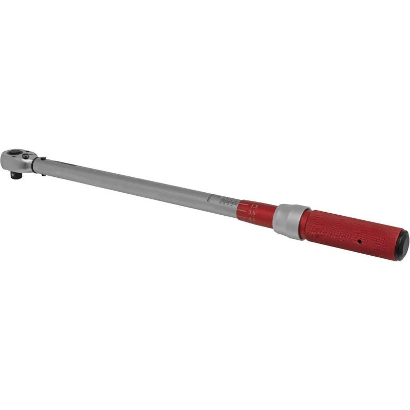 Image of Loops Micrometer Style Torque Wrench - 1/2" Sq Drive - Calibrated - 60 to 330 Nm Range Multi