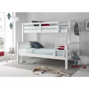 Image of Bedmaster - Mya Triple Sleeper White With Orthopaedic Mattresses