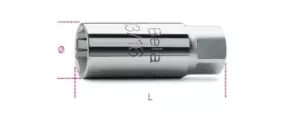 Image of Beta Tools 956E 3/8" Square Drive Spark Plug Hex Socket 14mm/9/16" 009560018