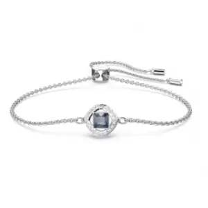 Image of Angelic Rhodium Plated Blue Square Cut Bracelet 5662141