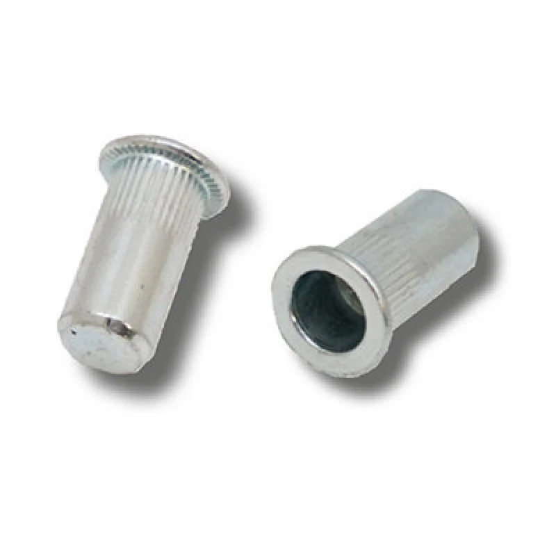 Image of Jrp Riveting Products M6 X 19.2 Steel Flat Head Rivet Nuts - Jrprnsfhc0630