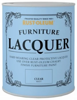 Image of Rust-Oleum Furniture Lacquer 750ml - Clear