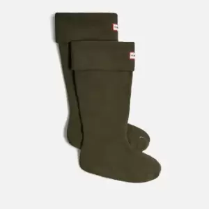 Image of Hunter Womens Recycled Fleece Tall Boot Sock - Dark Olive - L