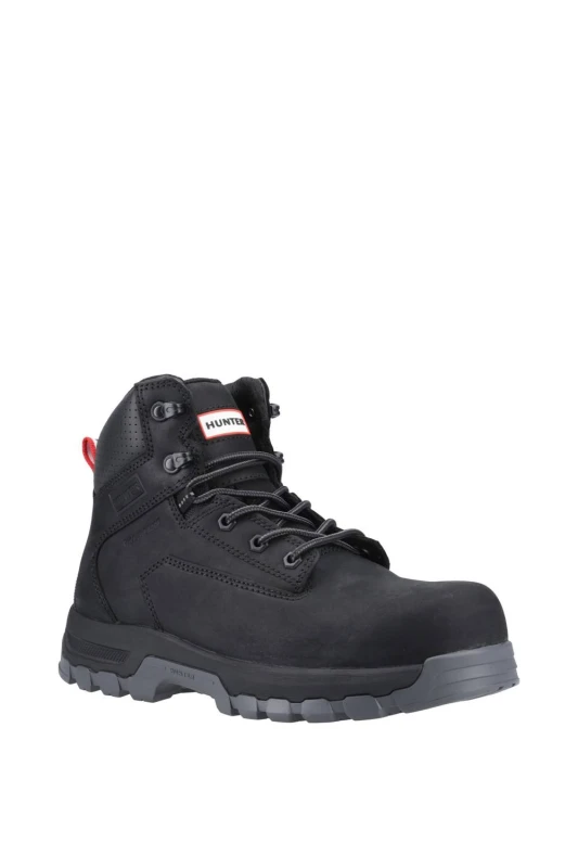 Image of Hunter Mens Lightning Safety Boot in Black Size: 8 Black Male 8