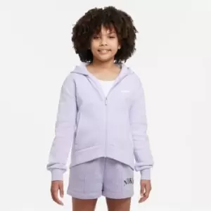 Image of Nike Sportswear Full-Zip Hoodie Junior Girls - Purple