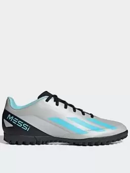 Image of Adidas X.4 Messi Crazy Fast Mens Astro Turf Football Boot, Silver, Size 8, Men
