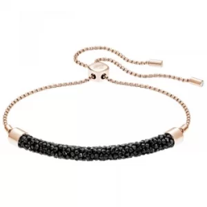Image of Ladies Swarovski Rose Gold Plated Long Beach Slider Bracelet