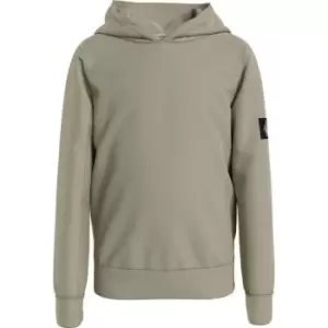 Image of Calvin Klein Jeans Boys Badge OTH Hoodie - Beige