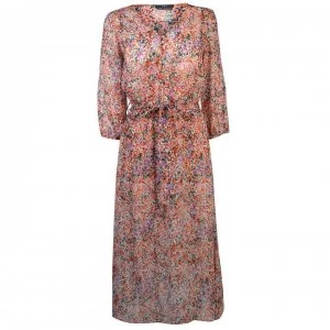 Image of SET Womens Ditzy Midi Dress - 0294 DARK OR